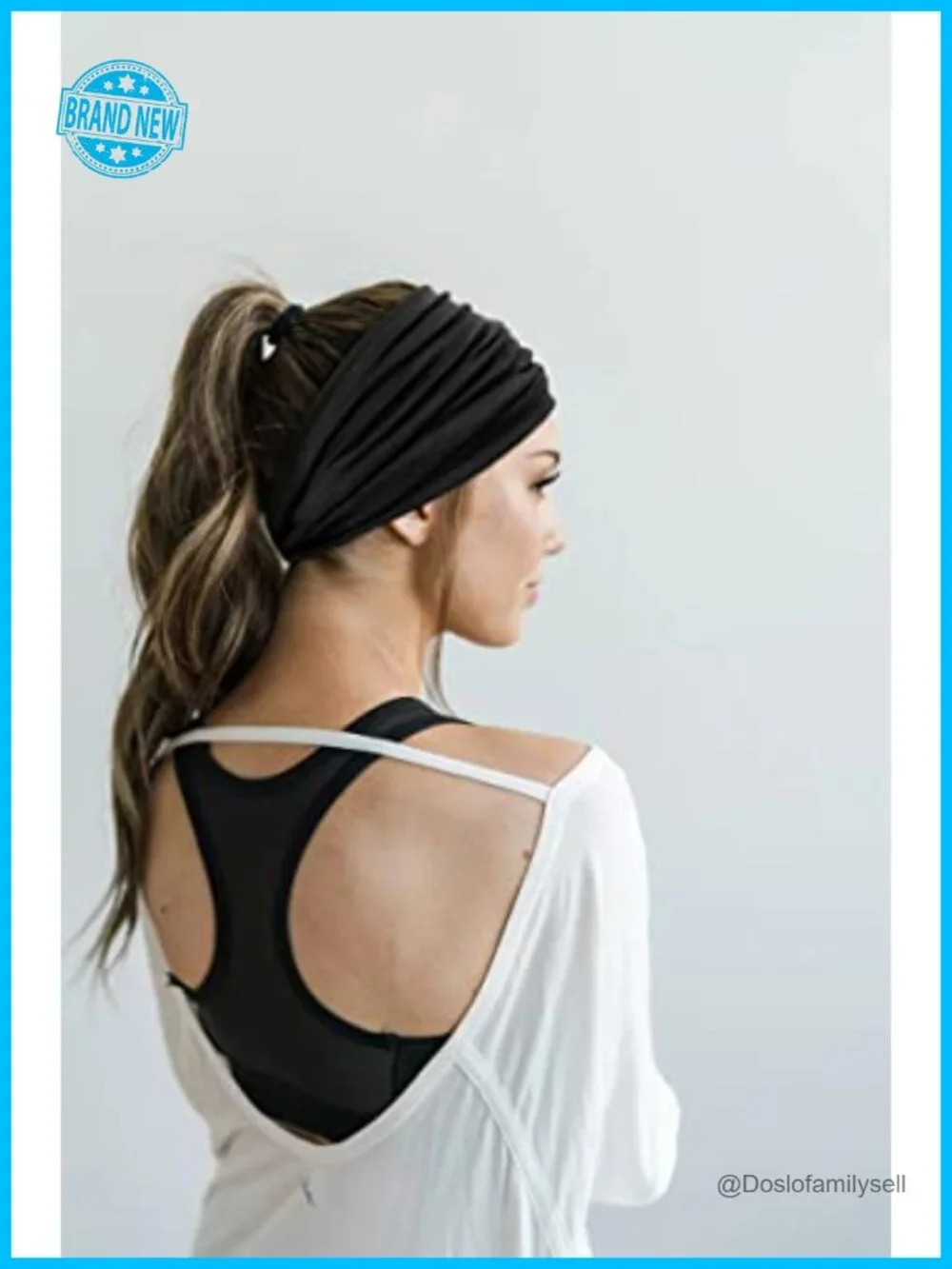 Extra Wide 7'' Anti Slip Knotted Headbands for Women Boho Stretch Hair Bands 2